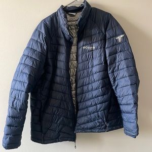 Navy blue winter coat